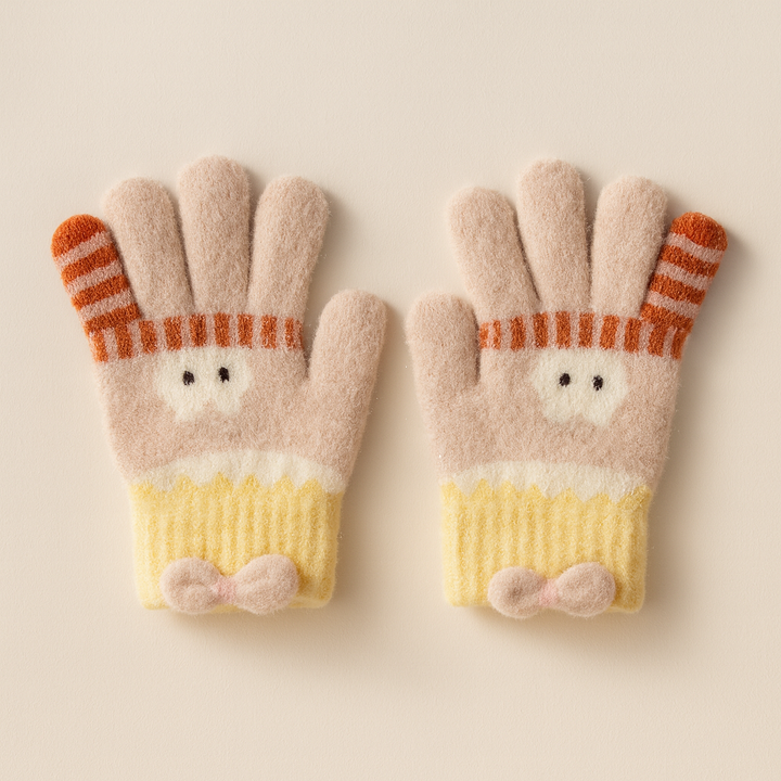 SUNSHINE BABY FLEECE GLOVES BUNNY BEIGE