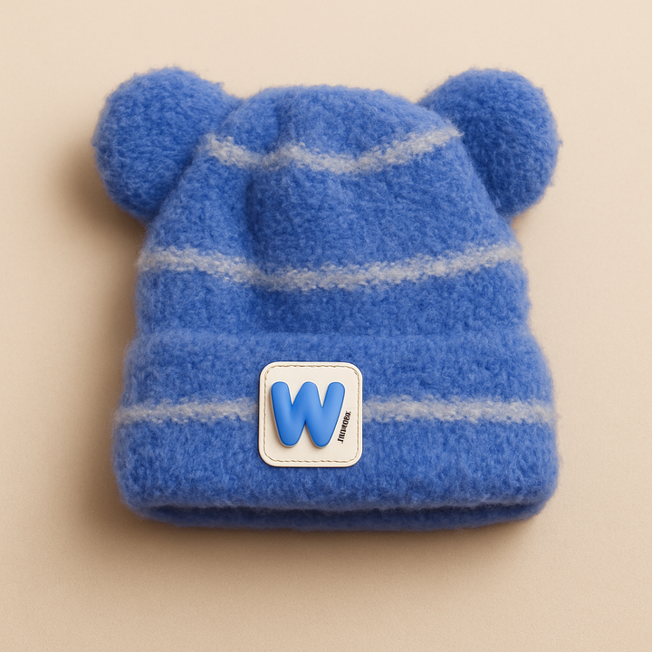 SUNSHINE BABY WOOLEN WARM CAP W BLUE