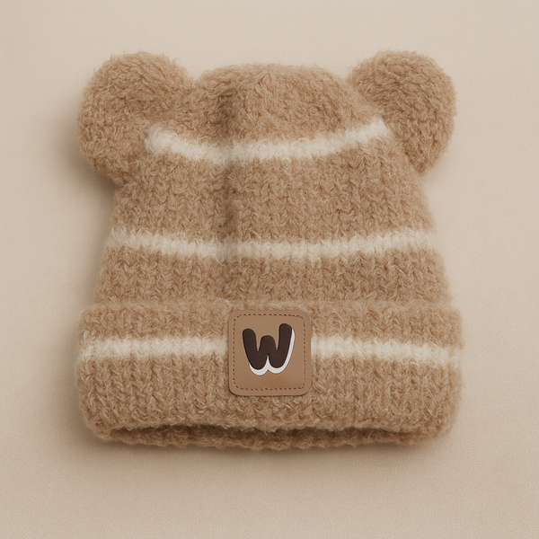 SUNSHINE BABY WOOLEN WARM CAP W BROWN