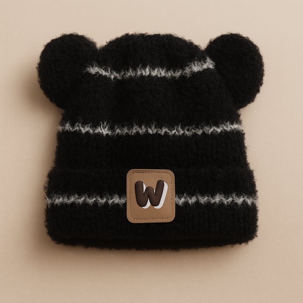 SUNSHINE BABY WOOLEN WARM CAP W BLACK
