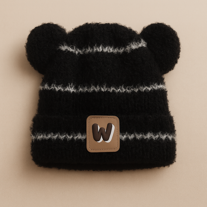 SUNSHINE BABY WOOLEN WARM CAP W BLACK