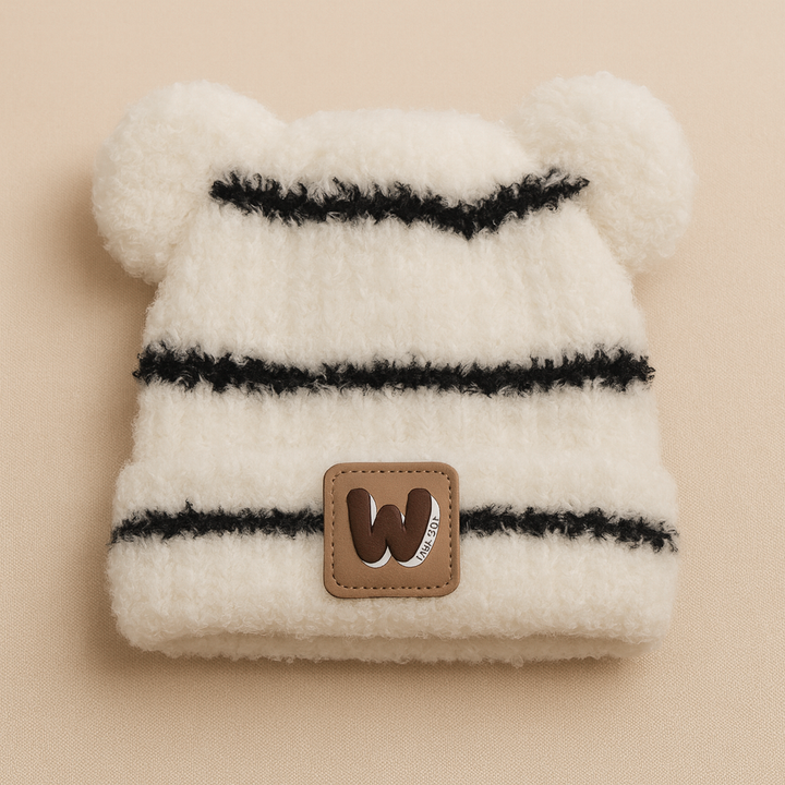 SUNSHINE BABY WOOLEN WARM CAP W WHITE