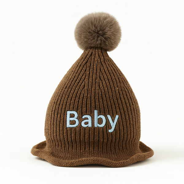 Baby Woolen Cap Dark Brown - Sunshine