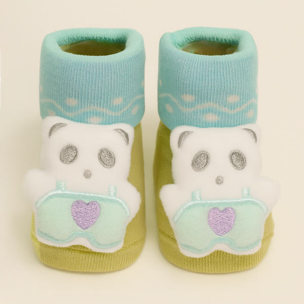 SUNSHINE BABY BOOTIES PANDA MUSTERD SUNNY STAR