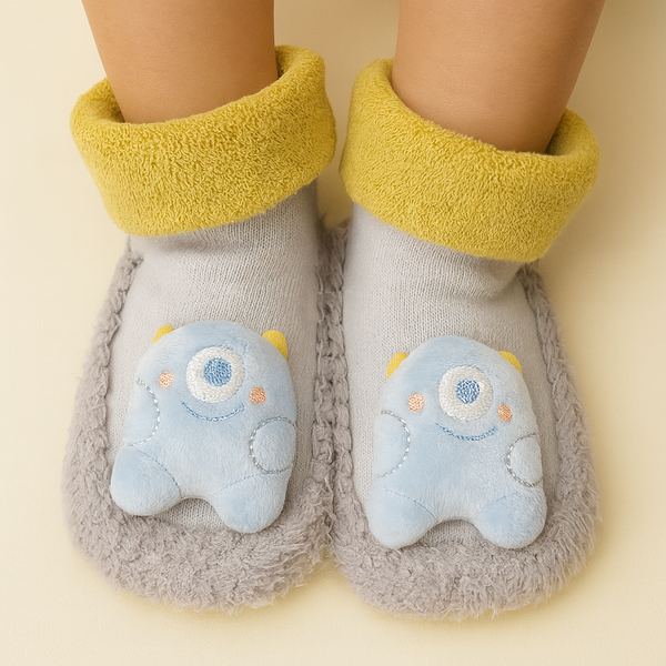 SUNSHINE BABY STUART THE MINION BOOTIES GREY
