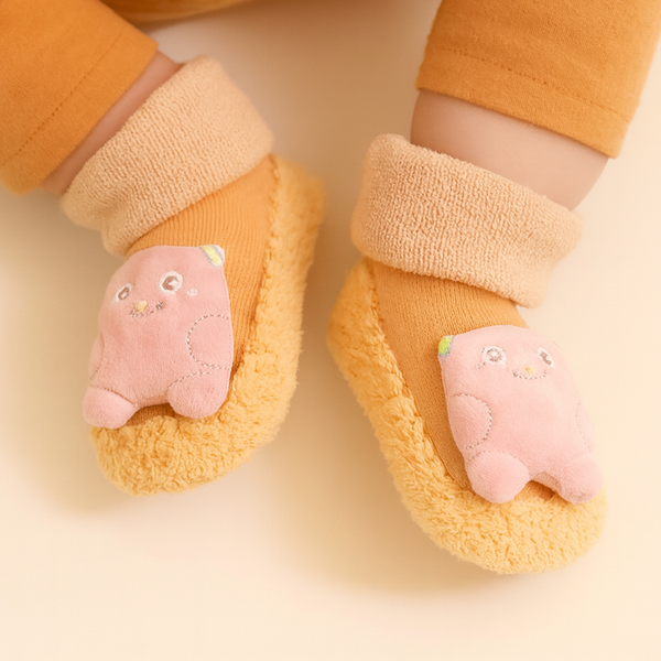 SUNSHINE BABY CARTOON BOOTIES BEIGE