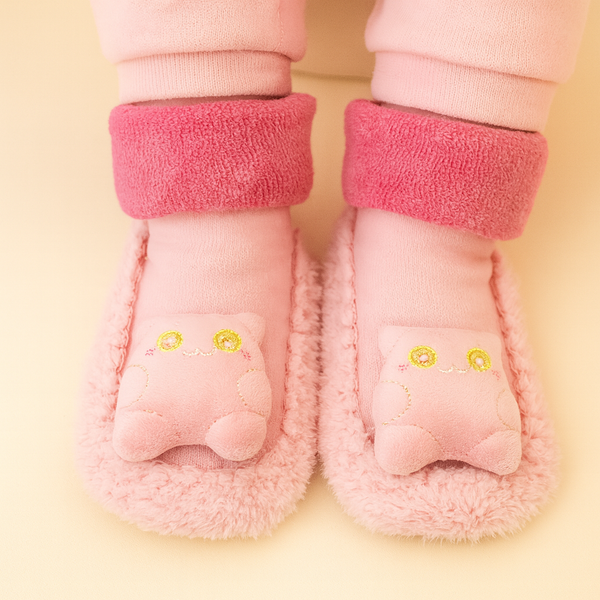 SUNSHINE BABY CARTOON BOOTIES PINK