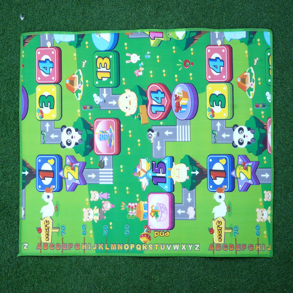 SUNSHINE BABY PLAY MAT WATERPROOF NUMBER GAME GREEN (50" X 36" INCH)