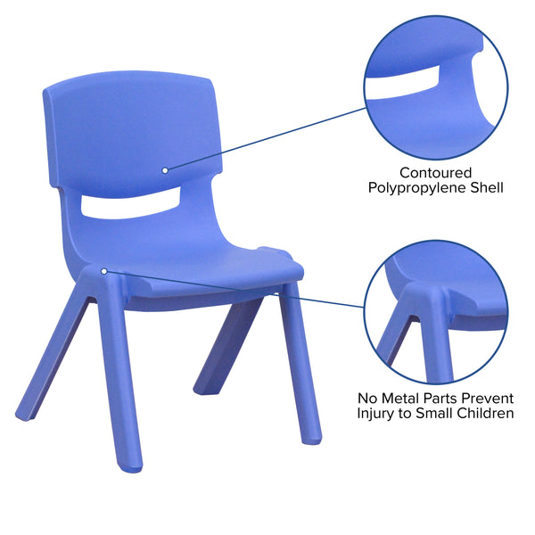 Plastic Kids Chair Blue - Sunshine