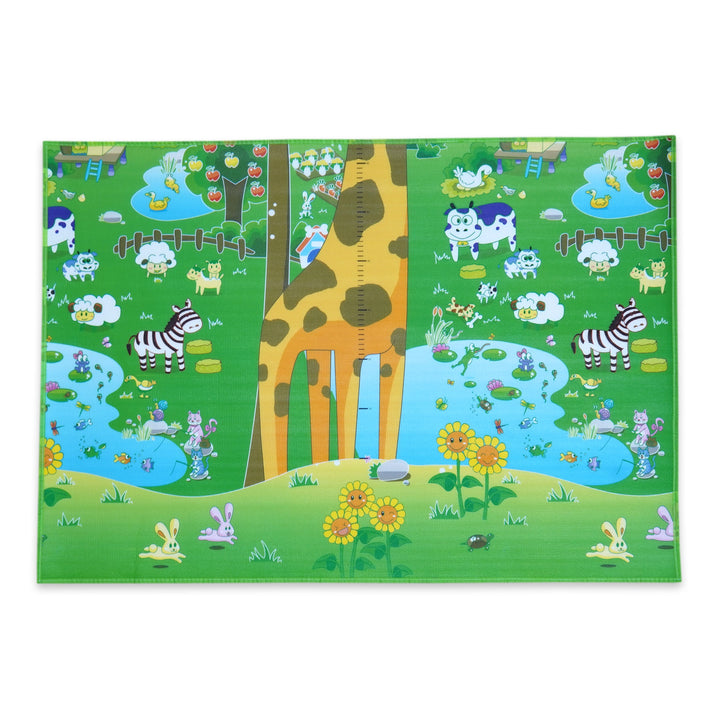 BABY FOAM PLAY MAT WATERPROOF ANIMALS FUN IN JUNGLE  (50" X 36" INCH) - SUNSHINE