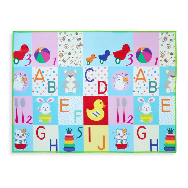 BABY FOAM PLAY MAT WATERPROOF  MULTI LETTERS GREEN  (50" X 36" INCH) - SUNSHINE