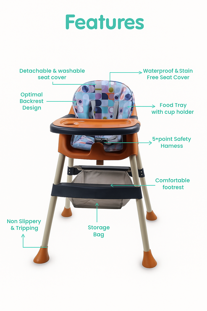 SUNSHINE BABY FEEDING HIGH CHAR ORANGE (8936)