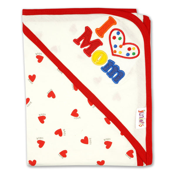 Baby Wrapping Sheet Heart Red - Sunshine