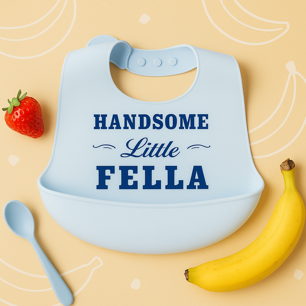 Baby Plastic Bib With Pocket Light Blue - Sunshine