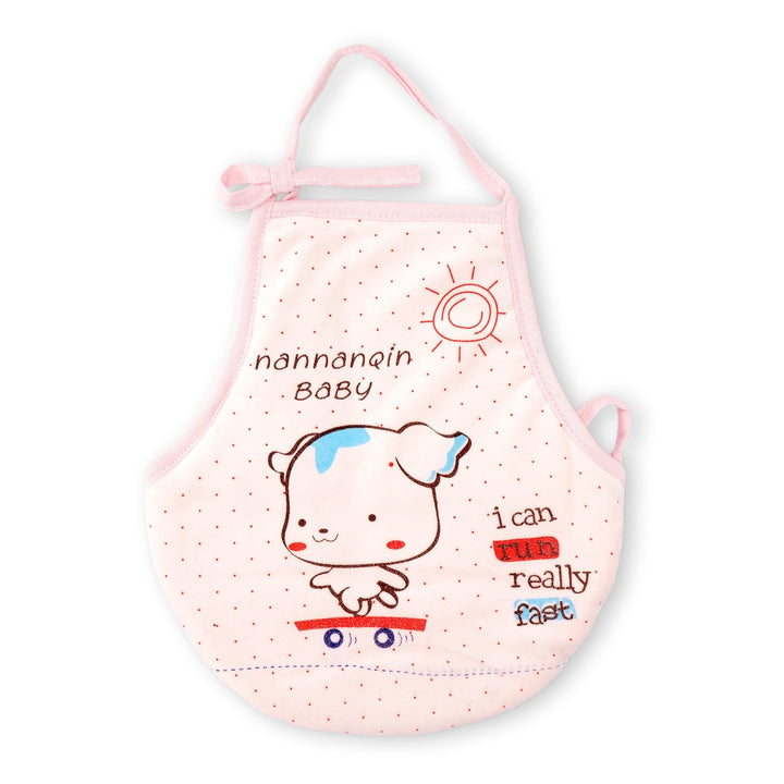 SUNSHINE BABY APRON BIB I CAN RUN REALLY FAST PINK