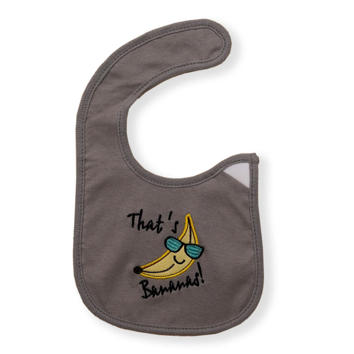 SUNSHINE BABY BIB BANANA GREY