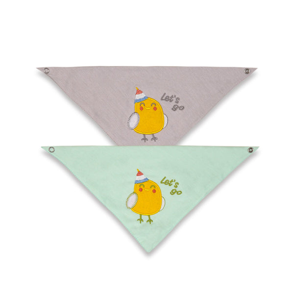 SUNSHINE BABY BANDANA BIB LETS GO