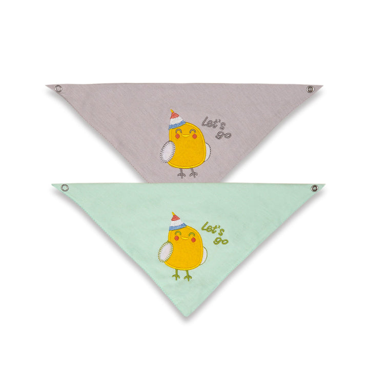 SUNSHINE BABY BANDANA BIB LETS GO