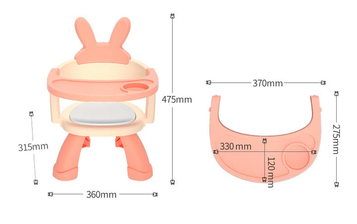 SUNSHINE BABY BOOSTER SEAT BEIGE AND GREY