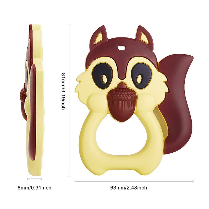 SUNSHINE BABY TEETHER SQUIRREL BROWN