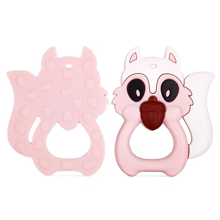 SUNSHINE BABY TEETHER SQUIRREL PINK