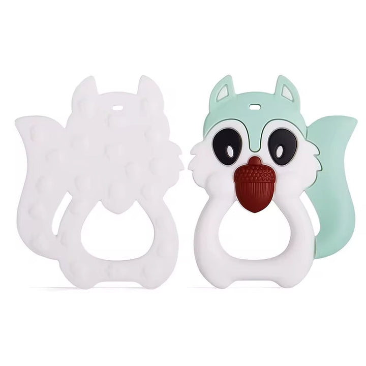 SUNSHINE BABY TEETHER SQUIRREL SEA GREEN