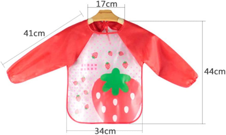 SUNSHINE BABY APRON BIB STRAWBERRY RED