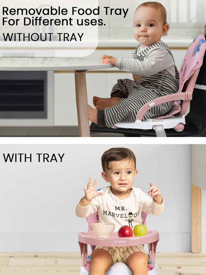 SUNSHINE BABY BOOSTER DINING CHAIR PORTABLE PEACH