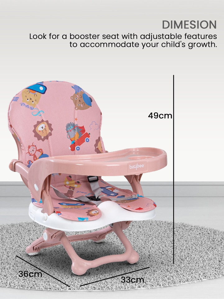 SUNSHINE BABY BOOSTER DINING CHAIR PORTABLE PEACH