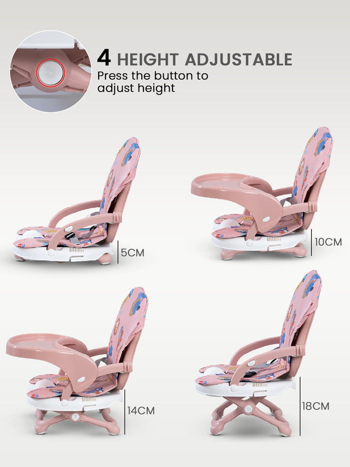 SUNSHINE BABY BOOSTER DINING CHAIR PORTABLE PEACH