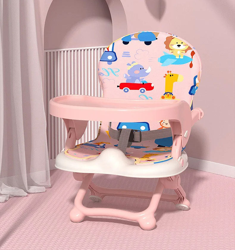 Baby Foldable Booster Dining Chair Portable Peach - Sunshine – Baby Planet
