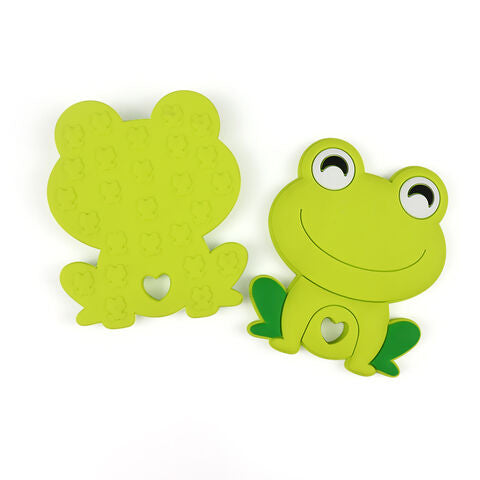 SUNSHINE BABY TEETHER FROG PARROT GREEN