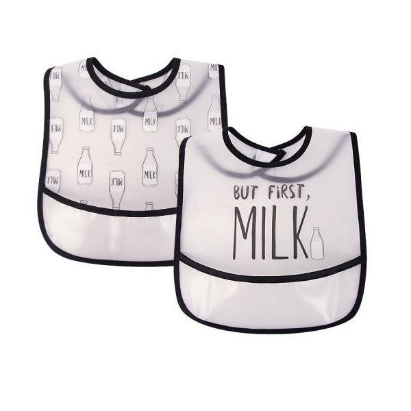 SUNSHINE BABY ARPON BIB 2 PCS WASECOAT MILK BOTTLE WHITE