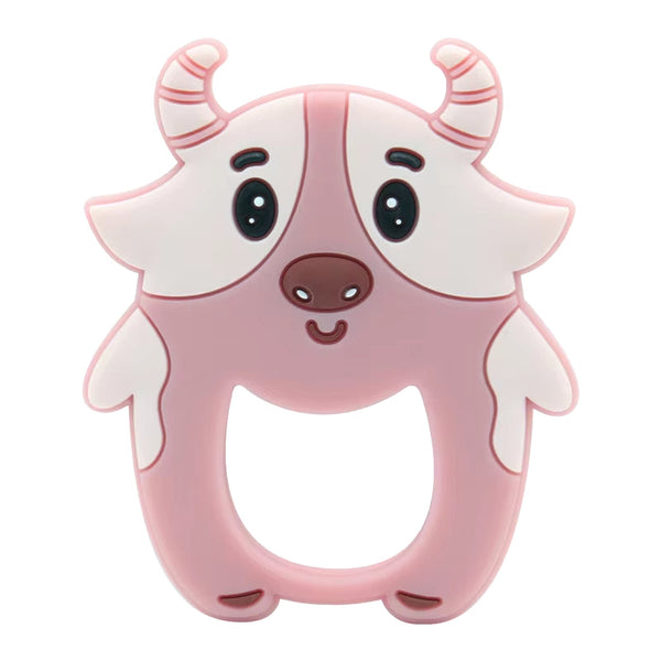 SUNSHINE BABY TEETHER BULL DARK PEACH