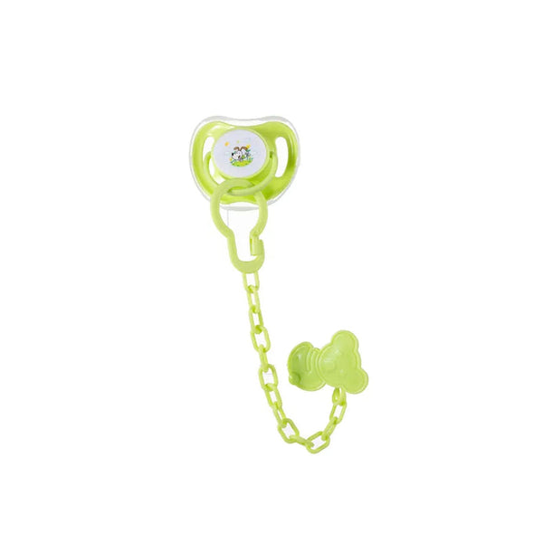 SUNSHINE BABY PACIFIER WITH CHAIN SEA GREEN (8015)