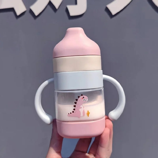 Baby Feeding Bottle Dino Pink 150Ml - Sunshine