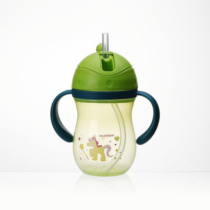 SUNSHINE BABY TRAINING STRAW CUP GREEN MUMLOVE 260ML