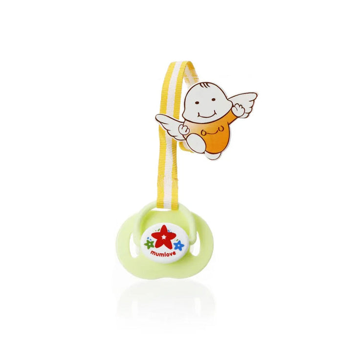 SUNSHINE BABY PACIFIER WITH CHAIN MUMLOVE GREEN