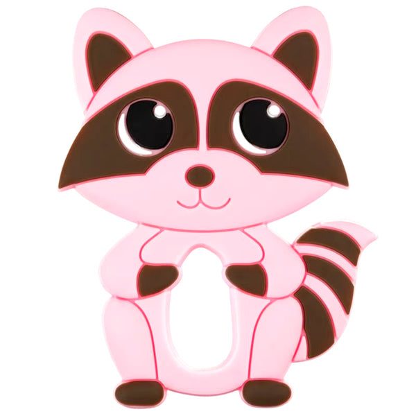 SUNSHINE BABY TEETHER RACCOON PINK