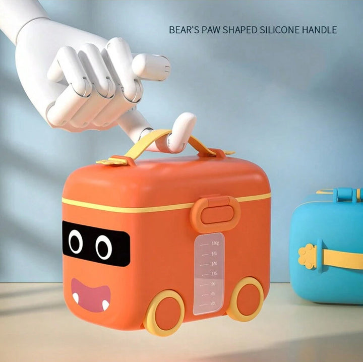 SUNSHINE PORTABLE MILK CONTAINER SCHOOL BUS ORANGE (FISH)