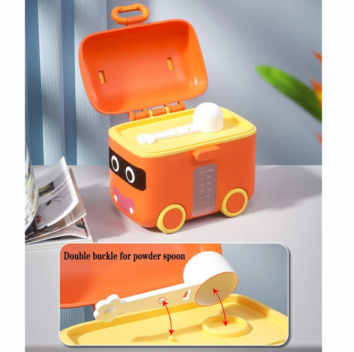 SUNSHINE PORTABLE MILK CONTAINER SCHOOL BUS ORANGE (FISH)