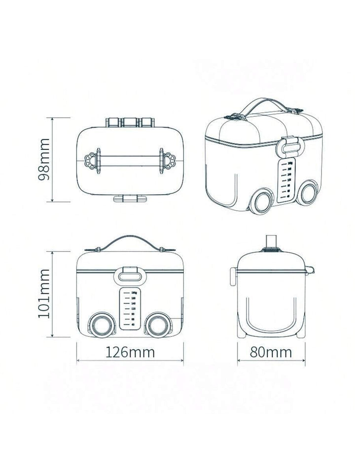 SUNSHINE PORTABLE MILK CONTAINER SCHOOL BUS ORANGE (FISH)