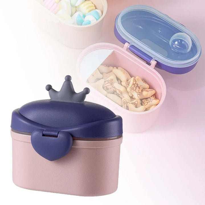 SUNSHINE PORTABLE MILK CONTAINER MULTI CHARACTER PEACH (FISH)