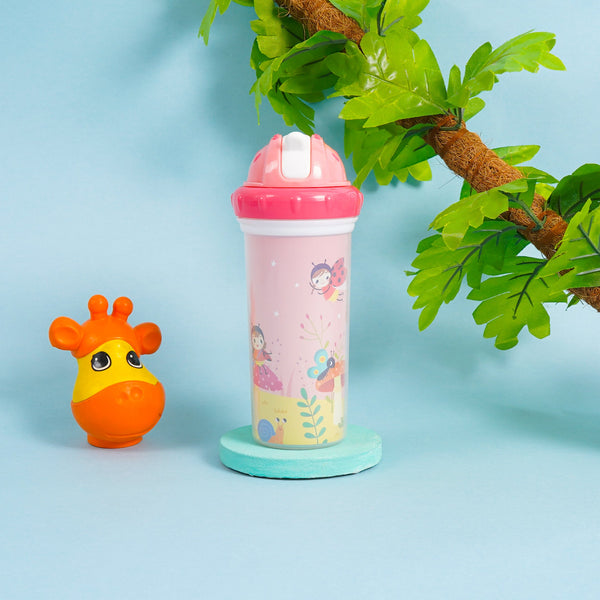 SUNSHINE KIDS WATER BOTTLE THERMAL DOUBLE LAYER PEACH (MUMLOVE)