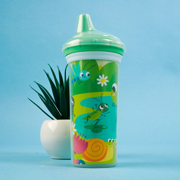 Kids Double Layer Thermal Water Bottle Green Ml - Sunshine
