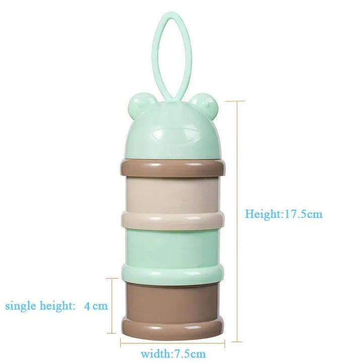 SUNSHINE BABY MILK CONTAINER 3 PCS MULTI PEACH