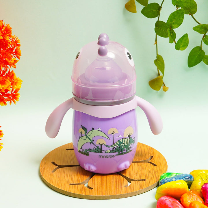 SUNSHINE BABY FEEDER DINOSAUR PURPLE 210ML