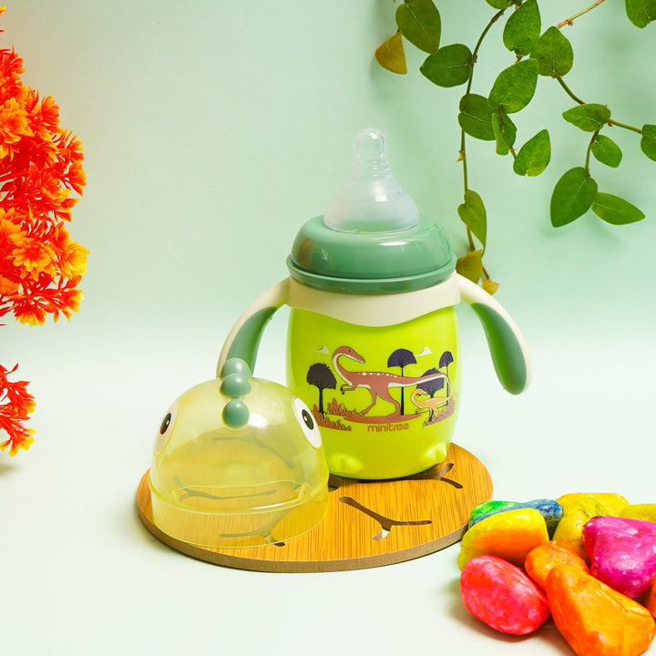 SUNSHINE BABY FEEDER DINOSAUR GREEN 210ML