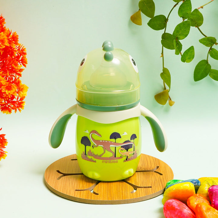SUNSHINE BABY FEEDER DINOSAUR GREEN 210ML