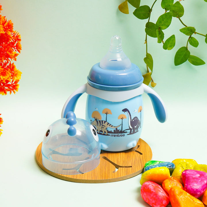SUNSHINE BABY FEEDER DINOSAUR BLUE 210ML
